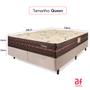 Imagem de Cama Box Colchão Queen Ortopédico Firme Espuma D33 Antialérgico Certificado 158x198x54cm - BF Colchões