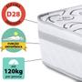 Imagem de Cama Box com Auxiliar e Colchão Queen Firme Espuma D28 158x198m BF Colchões