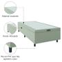 Imagem de Cama Box com Baú 0,96m com 41cm de Altura Prince Bege