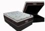 Imagem de Cama Box Com Baú Casal Blindado + Colchão Casal Molas Ensacada Sleep King (32x138x188)