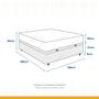 Imagem de Cama Box Com Baú Casal + Colchão D33 Ortobom Iso 100 138cm