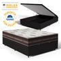 Imagem de Cama Box Com Baú Casal + Colchão De Molas - Anjos - Classic Superlastic 138cm