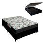 Imagem de Cama Box com Baú Casal e Colchão Veneza D33 24cm Preto