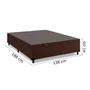 Imagem de Cama Box Com Baú Casal Marrom + Colchão De Molas Ensacadas - Ortobom - AirTech SpringPocket - 138x188x67cm