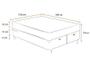 Imagem de Cama Box Com Baú Queen Bipartido Tecido Sintético Preto com Colchão de Molas Ensacadas - Probel - Evolution 158cm