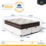 Imagem de Cama Box Com Baú Queen + Colchão De Molas - Anjos - Classic Superlastic 158cm