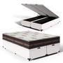 Imagem de Cama Box Com Baú Queen + Colchão De Molas - Anjos - Classic Superlastic 158cm