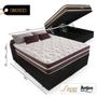 Imagem de Cama Box com Baú Queen + Colchão de molas - Anjos - Classic Superlastic 158cm
