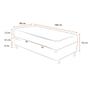 Imagem de Cama Box Com Baú Solteiro + Colchão De Espuma D23 - Ortobom - Light Liso 88x188x54cm