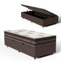 Imagem de Cama Box com Baú Solteiro + Colchão de molas - Anjos - Classic Superlastic 88cm