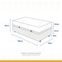 Imagem de Cama Box com Baú Solteiro King Marrom + Colchão De Molas - Anjos - Classic Superlastic 78x188x59cm