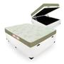 Imagem de Cama Box Com Baú Viúva + Colchão De Espuma D33 - Castor - Sleep Max 128x188x60cm