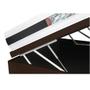 Imagem de Cama Box Com Baú Viúva + Colchão De Espuma D45 - Castor - Black White Double Face 128cm