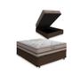 Imagem de Cama Box Com Baú Viúva + Colchão De Molas Ensacadas - Anjos - Classic - 128x188x64cm