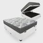 Imagem de Cama Box Com Baú Viúva + Colchão De Molas Ensacadas - Ortobom - iso SuperPocket 128cm