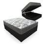 Imagem de Cama Box Com Baú Viúva + Colchão De Molas Ensacadas - Ortobom - ISO SuperPocket - 128x188x67cm