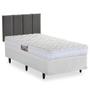 Imagem de Cama Box com Cabeceira Solteiro Herval Frontier, Espuma Alto Suporte, 56x88x188 cm
