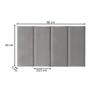 Imagem de Cama Box com Cabeceira Solteiro Herval Frontier, Espuma Alto Suporte, 56x88x188 cm