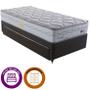 Imagem de Cama Box com Cama Auxiliar Herval Luiggi Solteiro, Molas Maxspring 60 x 88 x 188 cm