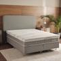 Imagem de Cama Box com Colchão Casal Molas Ensacadas e Pillow Top de Espuma Viscoelástica a Vácuo Infinity Premium 138x188cm - BF Colchões