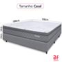 Imagem de Cama Box com Colchão Casal Ortopédico Espuma D45 Extra Firme 138x188cm BF Colchões