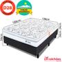 Imagem de Cama Box com Colchão Casal Ortopédico Firme Espuma D28 138x188m BF Colchões