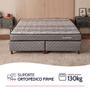 Imagem de Cama Box com Colchão Casal Ortopédico Firme Espuma D33 Antialérgico 138x188x51cm - BF Colchões