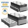 Imagem de Cama Box com Colchão de Espuma D33 Ortobom Airtech 100 + Auxiliar de Espuma Unique Solteiro 88cm