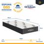 Imagem de Cama Box com Colchão de Espuma D33 Ortobom Airtech 100 + Auxiliar de Espuma Unique Solteiro 88cm