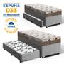 Imagem de Cama Box com Colchão de Espuma D33 Ortopédico Pillow In Luna + Auxiliar de Espuma Unique Solteiro 88cm