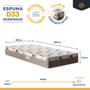 Imagem de Cama Box com Colchão de Espuma D33 Ortopédico Pillow In Luna + Auxiliar de Espuma Unique Solteiro 88cm