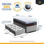 Imagem de Cama Box com Colchão de Espuma D33 Pillow Top Comfort Luxo + Auxiliar de Molas Unique Solteiro 88cm