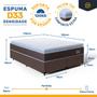 Imagem de Cama Box com Colchão de Espuma D33 Pillow Top Comfort Luxo Queen 158cm