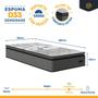 Imagem de Cama Box com Colchão de Espuma D33 Pillow Top Resistence + Auxiliar de Molas Unique Solteiro 88cm