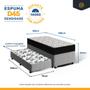 Imagem de Cama Box com Colchão de Espuma D45 Ortobom Airtech 150 + Auxiliar de Espuma Unique Solteiro 88cm