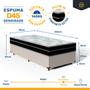 Imagem de Cama Box com Colchão de Espuma D45 Pillow In Anjos OrtoConfort Solteiro 78cm