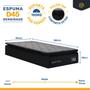 Imagem de Cama Box com Colchão de Espuma D45 Pillow Top Suport Prime Solteiro 88cm