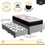 Imagem de Cama Box com Colchão de Espuma Pillow In Orthoplus + Auxiliar de Molas Unique Solteiro 88cm