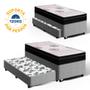 Imagem de Cama Box com Colchão de Espuma Pillow In Orthoplus + Auxiliar de Molas Unique Solteiro 88cm