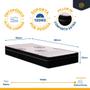 Imagem de Cama Box com Colchão de Espuma Pillow In Orthoplus + Auxiliar de Molas Unique Solteiro 88cm