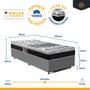 Imagem de Cama Box com Colchão de Molas Castor Class Tecnopedic Solteiro King 96cm