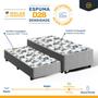 Imagem de Cama Box com Colchão de Molas e Auxiliar de Espuma Unique 3 em 1 Solteiro 88cm