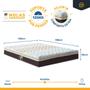 Imagem de Cama Box com Colchão De Molas Ensacadas Castor Class Pocket Híbrido Viúva 128cm