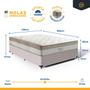 Imagem de Cama Box com Colchão de Molas Ensacadas Pillow In Anjos Premium Dream Casal 138cm