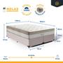 Imagem de Cama Box com Colchão de Molas Ensacadas Pillow In Anjos Premium Dream Queen 158cm
