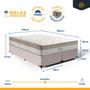 Imagem de Cama Box com Colchão de Molas Ensacadas Pillow In Anjos Premium Dream Queen 158cm