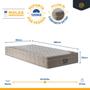 Imagem de Cama Box com Colchão de Molas Ensacadas Pillow In TechComfort + Auxiliar de Espuma Unique Solteiro 88cm