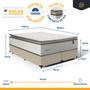 Imagem de Cama Box com Colchão de Molas Ensacadas Pillow Top Supreme Lux Queen 158cm