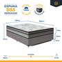 Imagem de Cama Box com Colchão Espuma D33 Pillow In Anjos Ortosleep Casal 138x188x57cm