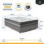 Imagem de Cama Box com Colchão Espuma D33 Pillow In Anjos Ortosleep Queen 158x198x57cm